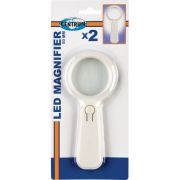 Лупа Centrum 88056 LED, материал: стекло, пластик, цвет: белый, диаметр: 50 мм., кратн: 2, подсветка
