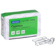 Скрепки Offise Space CZ22_34066 22мм 100шт оцинкованные