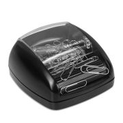 Скрепочница Brauberg арт.225188 магнитная, чёрная, 30 скрепок в комплекте, роликовый механизм подачи