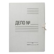 Папка на завязках Silwerhof пз360м картон мелованный 0,8мм ДЕЛО 360г/м белая, 1373826