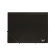 Папка СENTRUM 91154 A4 на резинке пласт.50мм (черная) ПП вместимость до 150л