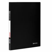 Папка BRAUBERG Бюджет 30 файлов чёрная 0.5мм 222632