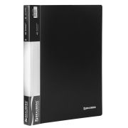 Папка BRAUBERG стандарт 40 файлов черная 0.7мм 221604