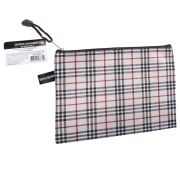 Папка BRAUBERG А5 конверт на молнии, 223893, ткань в клетку 