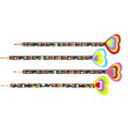 Карандаш Centrum 88028 НВ,заточен, с ластиком с СЕРДЦЕ