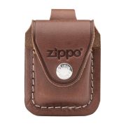 Чехол Zippo LPLB на кнопке коричневый LPLB