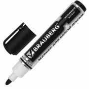 Маркер BRAUBERG для доски круглый нак. 5мм, черный 150487 150487