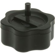 Пепельница 420042-930H никель, чёрная с ручкой 420042-930H