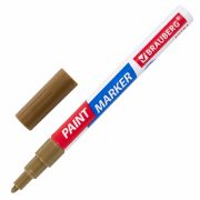 Маркер-краска BRAUBERG арт. 151972 лаковый, золото, 1-2мм улучшенный