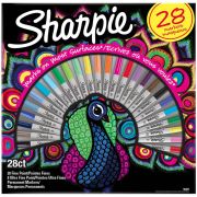Перманентный маркер Paper Mate SHARPIE BIG PACK PMKR PEACOCK BOX28 PE 2058158 Жар-птица