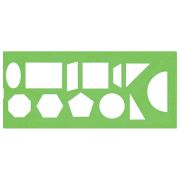 Трафарет геометрич. фигур Россия TТ11