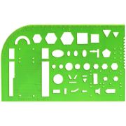 Трафарет студенческий СТАММ пластиковый, зеленый TТ81