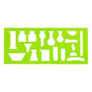 Трафарет химика СТАММ пластиковый, зеленый TТ51