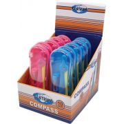 Циркуль Centrum 89401 пластмассовый с дополнительными стержнями, в пластик. дисплее