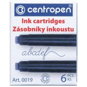 Картридж Centropen для перьевой ручки синий арт.0019/6 09-4281