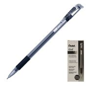 Гелевая ручка, черный стержень, 0,5 мм K405-AN