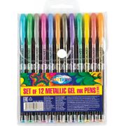Набор гелевых ручек Centrum арт.80786  12цв METALLIC