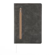 Записная книжка PCH107-1-1 в обложке, антрацит, 14*20,5см