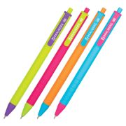 Ручка шариковая  BRAUBERG MIX автоматич. синяя 143457 узел 0,7мм, линия 0,35мм, корпус ассорти