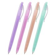 Ручка шариковая  BRAUBERG автоматич PASTEL 143456 синяя, 0,7мм, линия 0,35мм