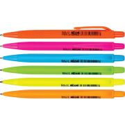 Ручка шариковая Centrum 80555 NEON, синие чернила, 1.00 мм, на масляной основе