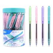 Ручка шариковая Deli EQ03236 ARROW авт. 0.7мм ассорти, прозрачн.корпус, синие чернила