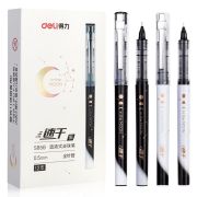 Ручка роллерн. Deli S858 d=0.5мм линия 0.35мм чернила чёрные