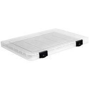 Папка СТАММ ПД10 для документов А4, 230*305*23мм, пластик., прозрачная, черные защелки