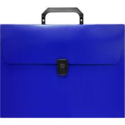 Портфель Бюрократ -BPP01BLUE 1 отдел. A4 пластик 0.7мм синий 816261
