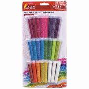 Блестки для декорирования (глиттер) ОСТРОВ СОКРОВИЩ, НАБОР 24 цвета по 4 грамма, блистер, 662230