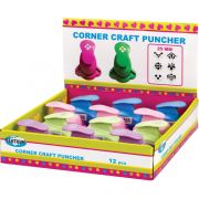 Дырокол фигурный CENTRUM 89031 пластиковый, угловой,25 мм диаметр вырубки