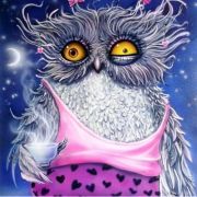 Алмазная мозаика CENTRUM 87222 СОВА НЕВЫСПАВШАЯСЯ,40*50см,без подрамника,частич.выкладка