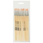 Кисть Silwerhof 981143 Синтетика №2 худож. круглая дерев. лакированная ручка