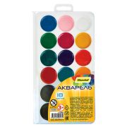 Акварель Silwerhof 961131-18 Солнечная коллекция медовая 18цв. без кисти, пластик.пенал