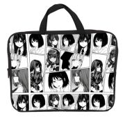 Папка Centrum 71274 Черно-белое Аниме, А4, текстильная, увеличенная боковина 75мм,полиэстер