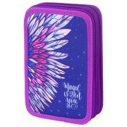 Пенал BRAUBERG 2 отделения, ткань, 21*14 см, 270321 Wings