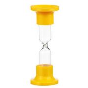Часы песочные настольные на 1 минуту, 3567860, жёлтые