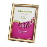 Фоторамка пластиковая Еллоу-Фото 15x21 к. 133-6 Кружево Белый