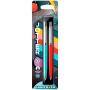 Ручка Parker Jotter ORIGINALS 70S GLAM ROCK AZURE BLUE/VERMILION M 2162141 2шт блистер