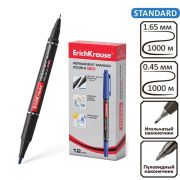 Маркер EK 48184 перманентный синий P-80 двусторон., 0,45 мм и 1,65мм 12842