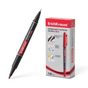 Маркер EK 48185 перманентный красный P-80 двусторон., 0,45 мм и 1,65мм 12842