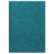 Ежедневник Letts 1144834 CROC A5 2022г искусст. кожа кремовые стр мягкая обложка бирюзовый 082211