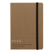 Ежедневник Letts 1505618 ECO WRITERS A6 2022г обложка картон белые страницы бежевый 082214