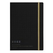 Еженедельник Letts 1505608 ECO WRITERS A5 2022г обложка картон белые стр черный 082213