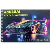Альбом д/рис-я 40лист. Centrum 73418 Racing, А4, 40 л, 235 гр/м2