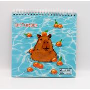 Скетчбук Centrum 73300 Капибара, 48 л., 190*190 мм, жесткая подложка на гребне, блок 160 г/м2