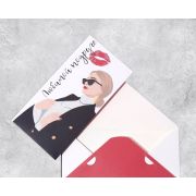 Конверт для денег «Любимой подруге» глиттер, 16,5*8 см 6990897