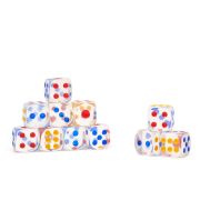 Кубик игральный 1.4 х 1.4 см, прозрачный 1964997