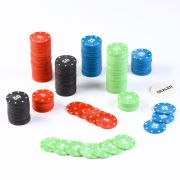 Набор фишек 200 шт, с номиналом, d-4 см, 29 х 18 см  411290