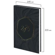 Ежедневник датированный STAFF 116017 2025г. Темный стиль